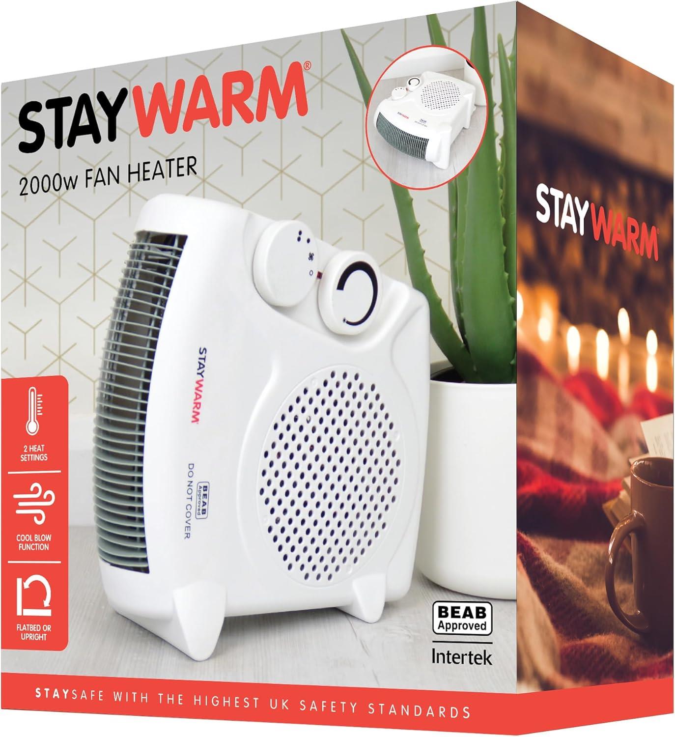 StayWarm 2000w Upright / Flatbed Fan Heater - Image 4