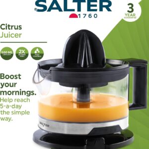Salter EK5878 Electric Citrus Juicer – Orange & Lemon Press – Easy Squeezing